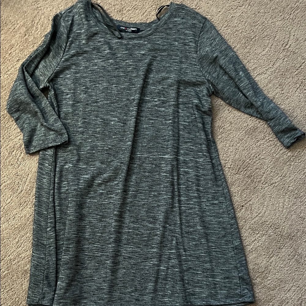 3 for $10 One Clothing Charcoal Knit Top